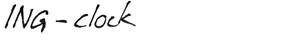 Ing Clock